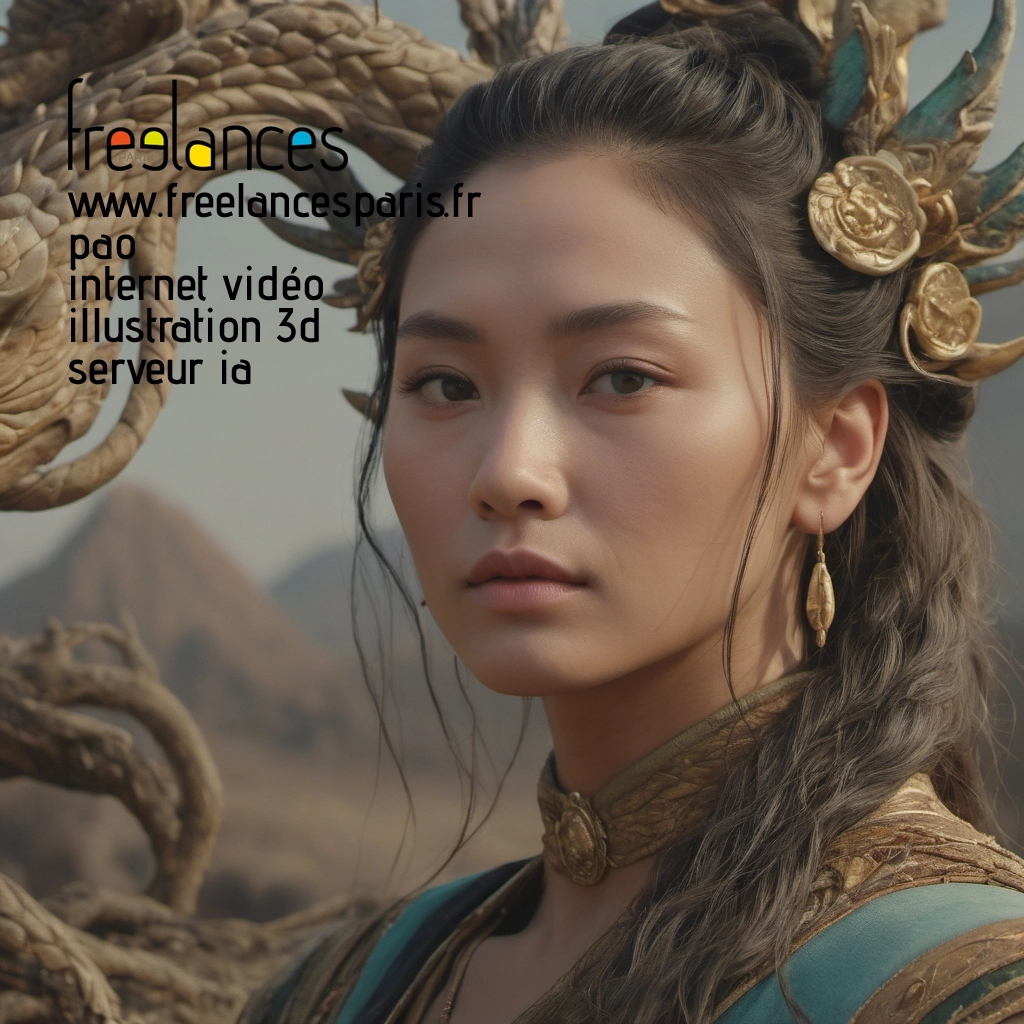 Pao mise en page internet vidéo illustration 3d serveur IA générative AI freelance paris studio de création magazines 8le9kni0